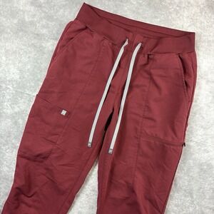 Fabletics Scrub Pants Womens M Regular Red Maroon On Call 29" Inseam